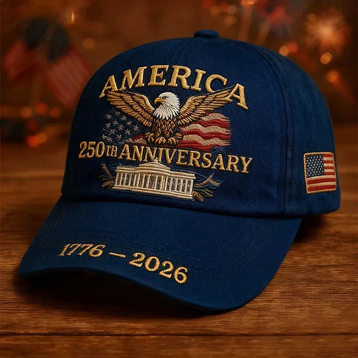 America 250th Anniversary - Embroidered Cap - Gift For Patriotic | HN02 - Image 2