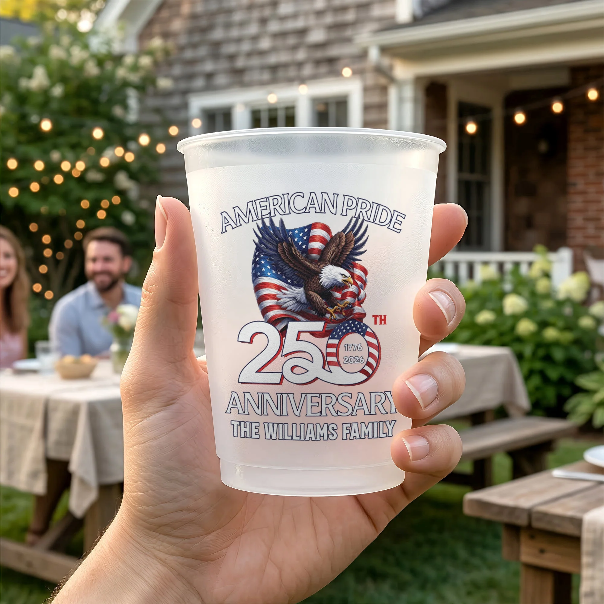 America Pride 250th Anniversary - Personalized Cups - Gifts For Patriotic Family - Image 2
