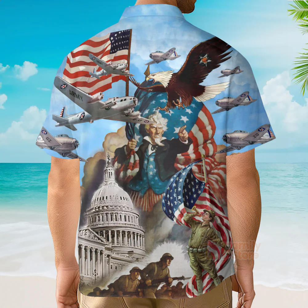 America War And Peace Hawaiian Shirt - Image 4