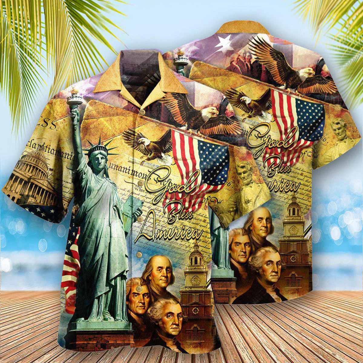 America We The People Patriotism Hawaiian Shirt - Image 3