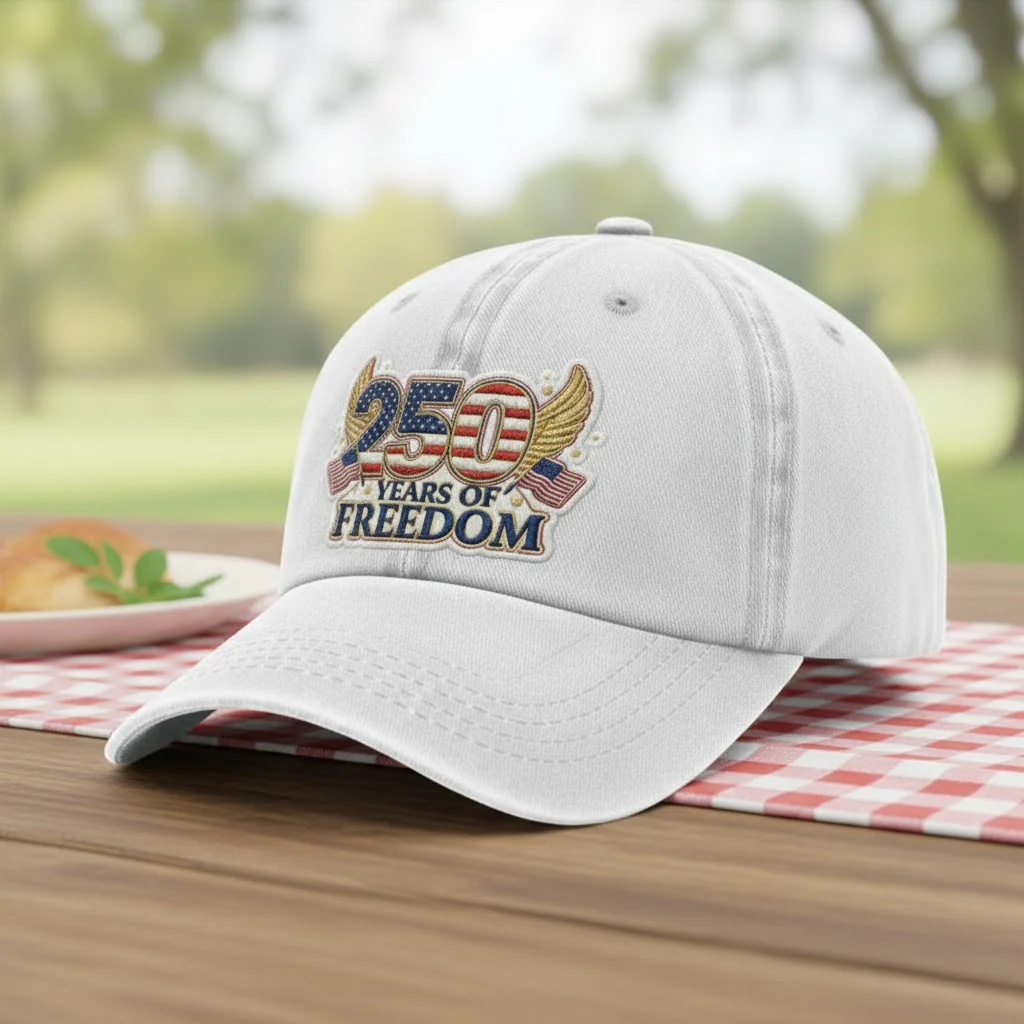 American 250th Anniversary - Embroidered Cap - Gift For Patriotic, Veteran HN02 - Image 2