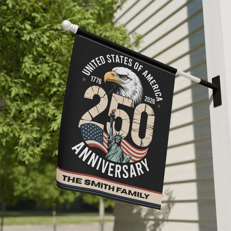 American Eagle 250th Anniversary Flag - Gift For Patriotic, Veterans | HN02 - Image 4