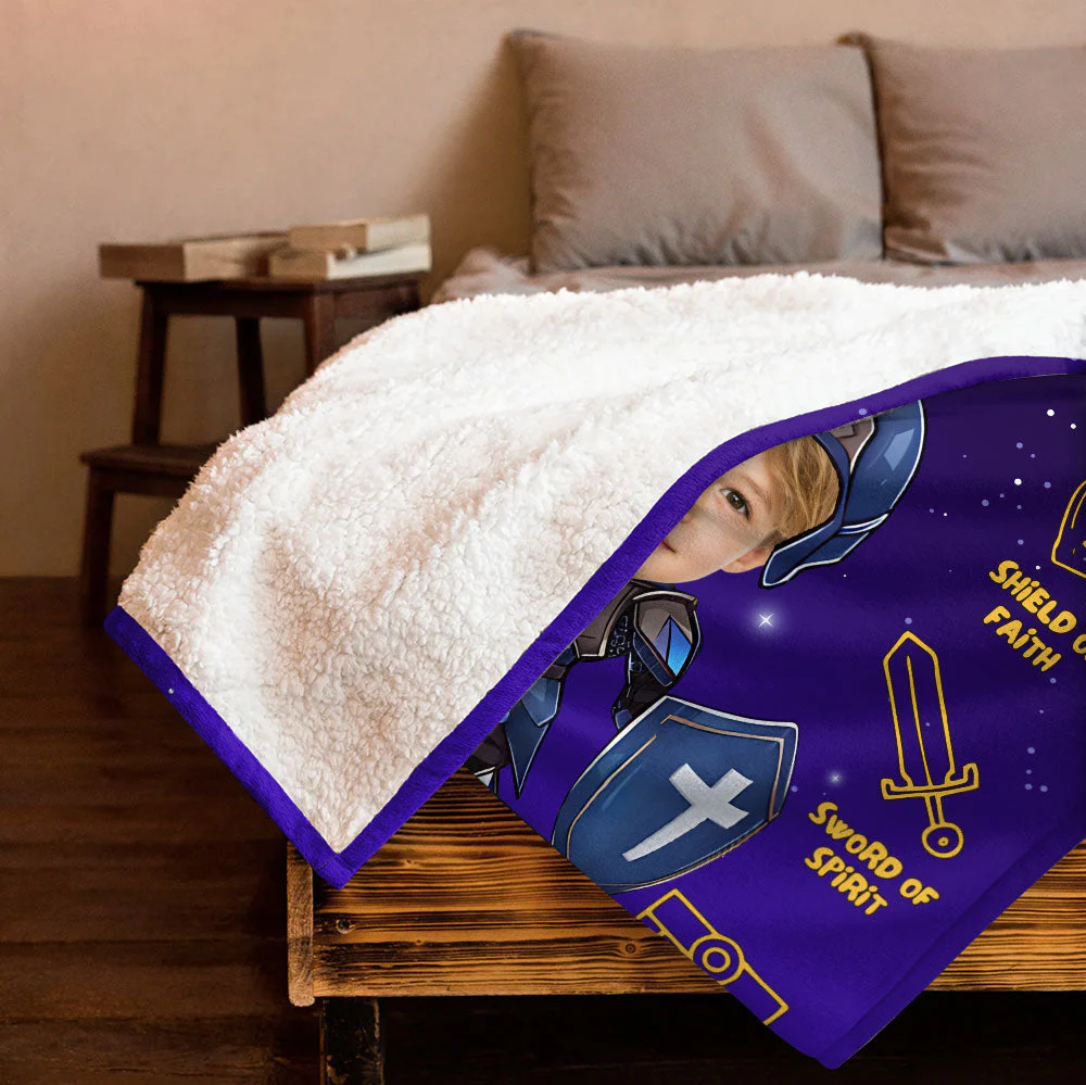 Armor Of God Blanket - Personalized Blanket - Gift For Kids HL128 - Image 4