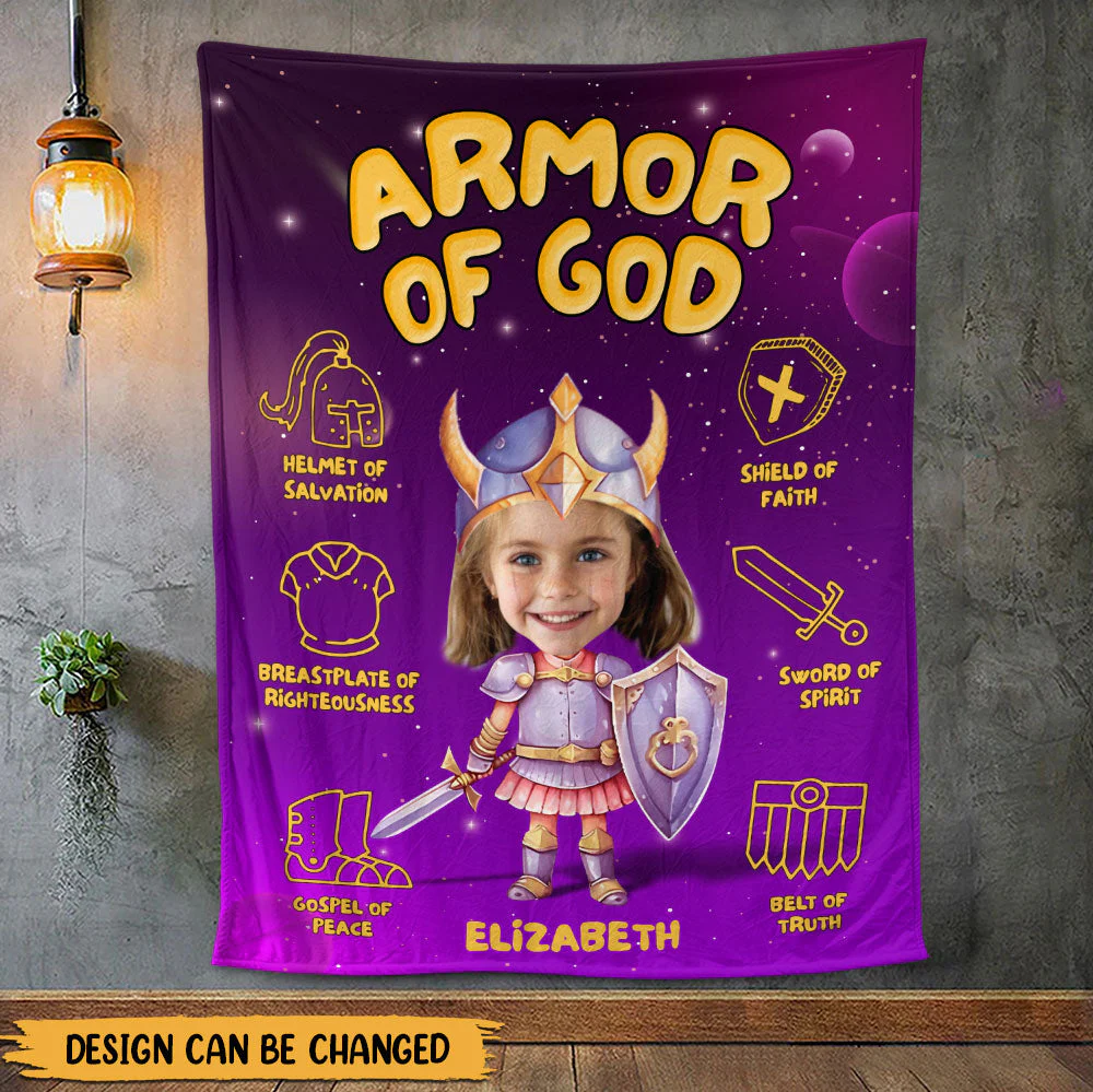 Armor Of God Blanket - Personalized Blanket - Gift For Kids HL128 - Image 7