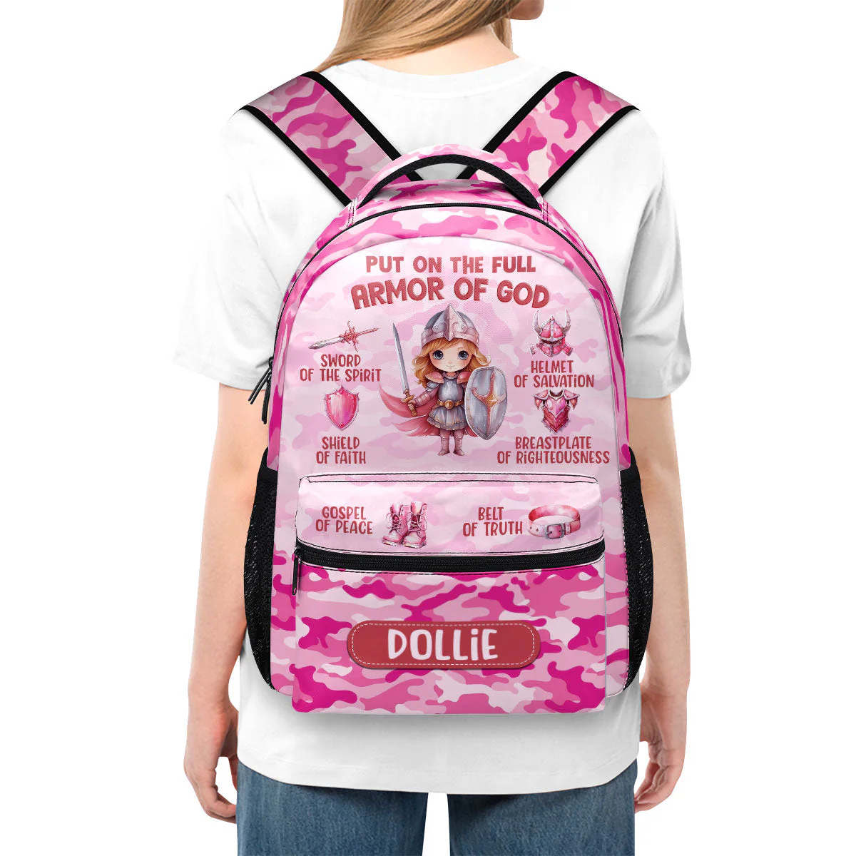 Armor Of God Kid - Personalized Backpack - Back To School Gift For Kids | TD118 - Image 4