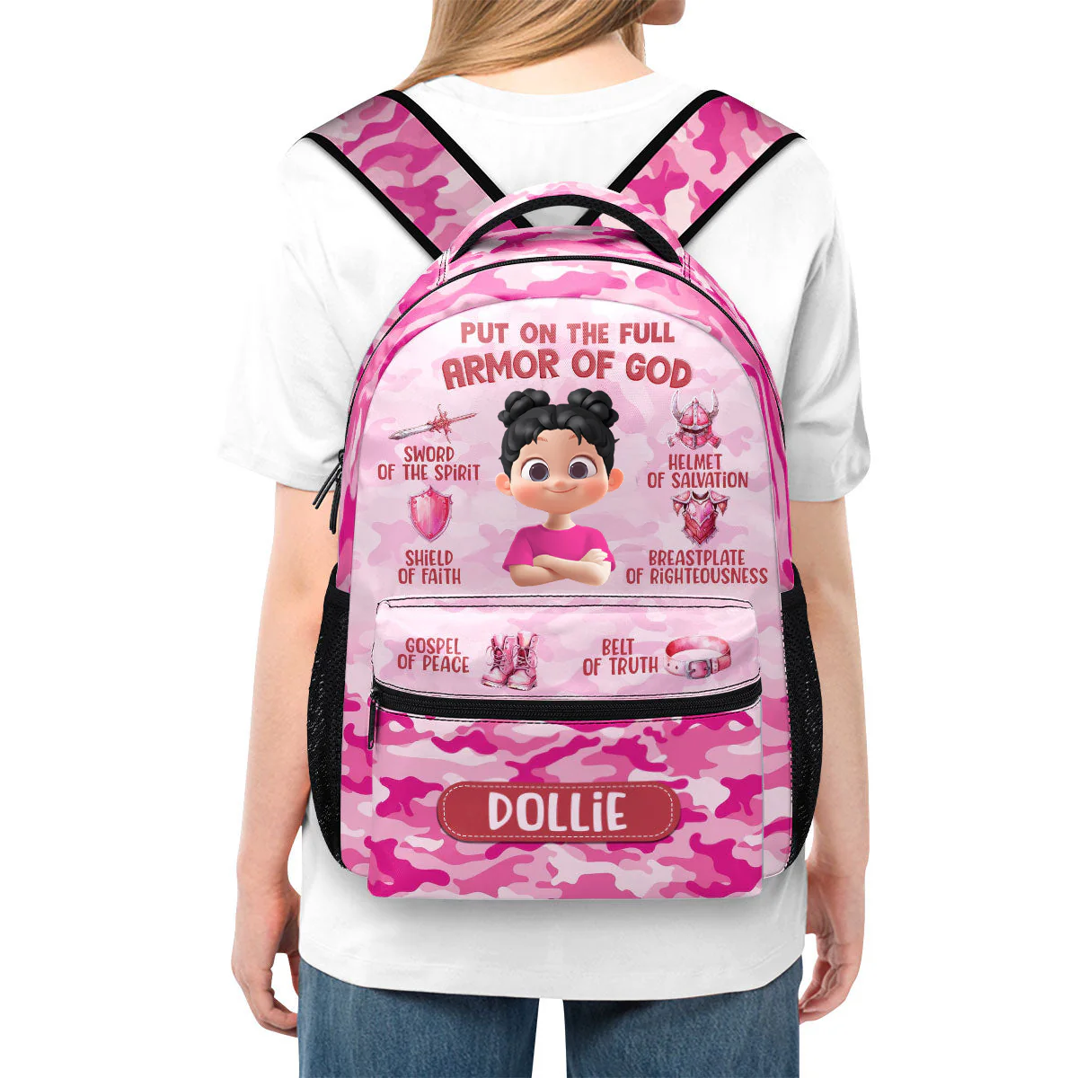 Armor Of God - Personalized Backpack - Gift For Kids, Back To School | GR29 TD118 - Image 4
