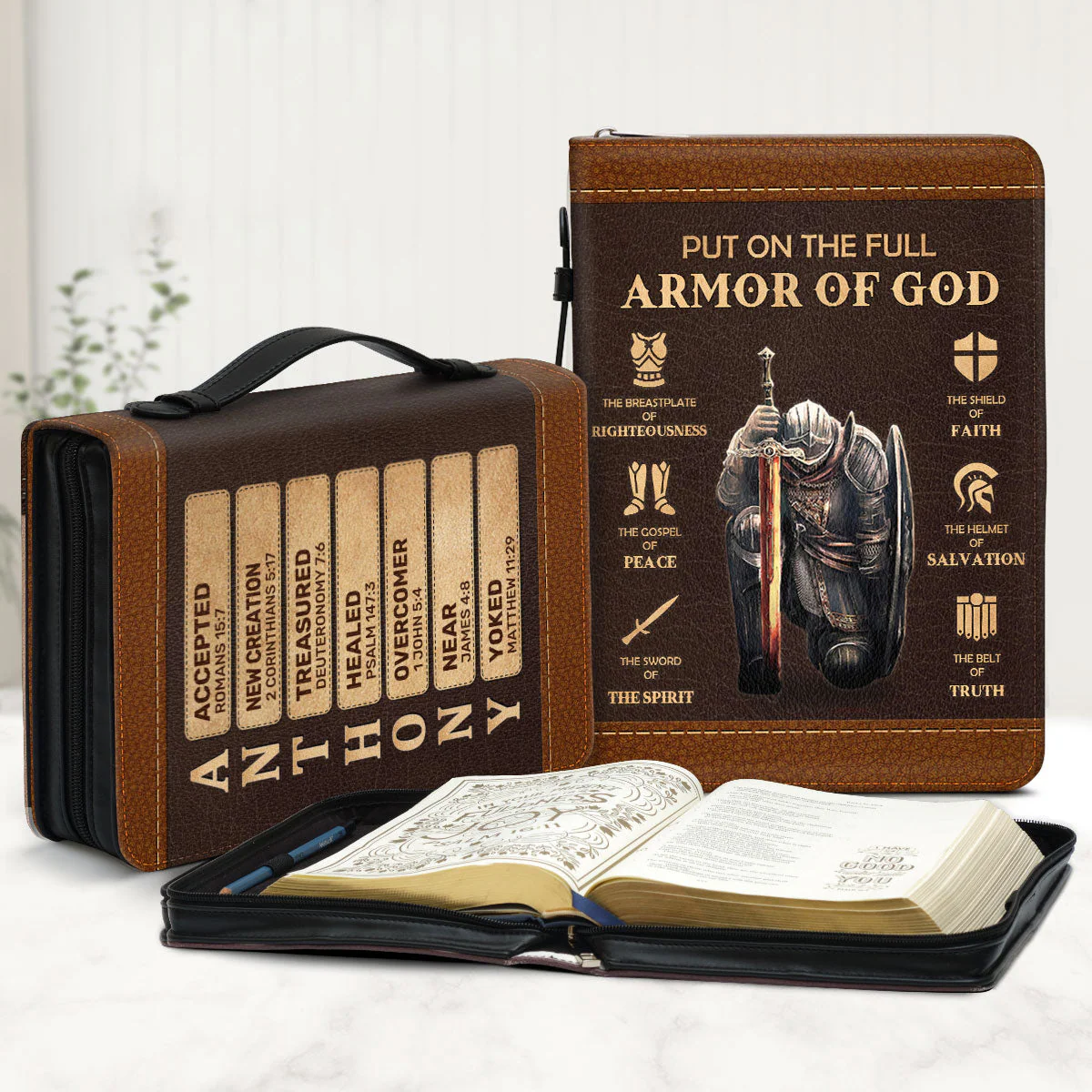 Armor Of God - Personalized Bible Cover TD118