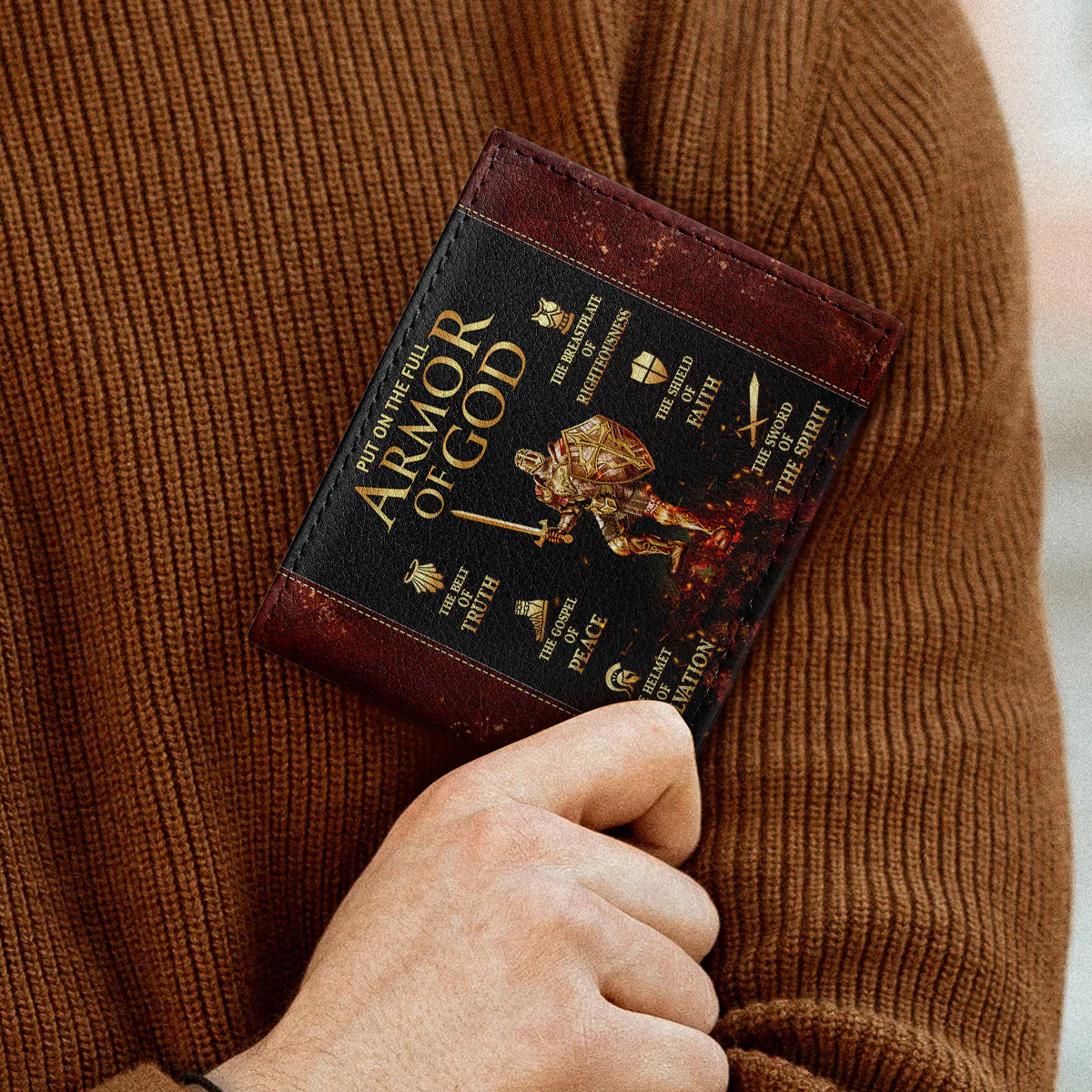 Armor Of God - Personalized Folded Wallet For Men - Image 3
