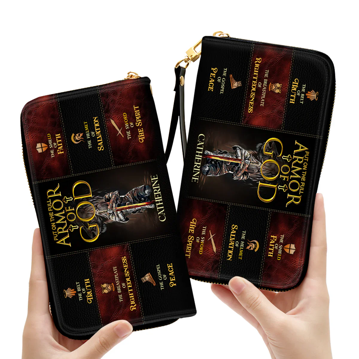 Armor Of God - Personalized Leather Wallet - Image 2