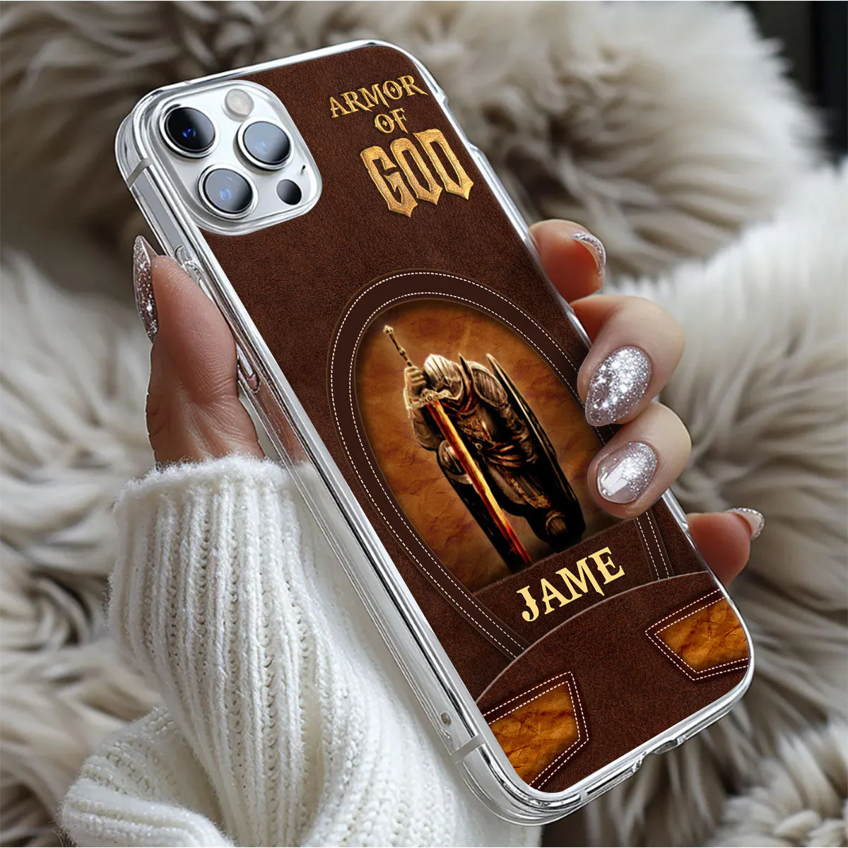 Armor Of God - Personalized Phone Case - Christian Gift BA01 - Image 5
