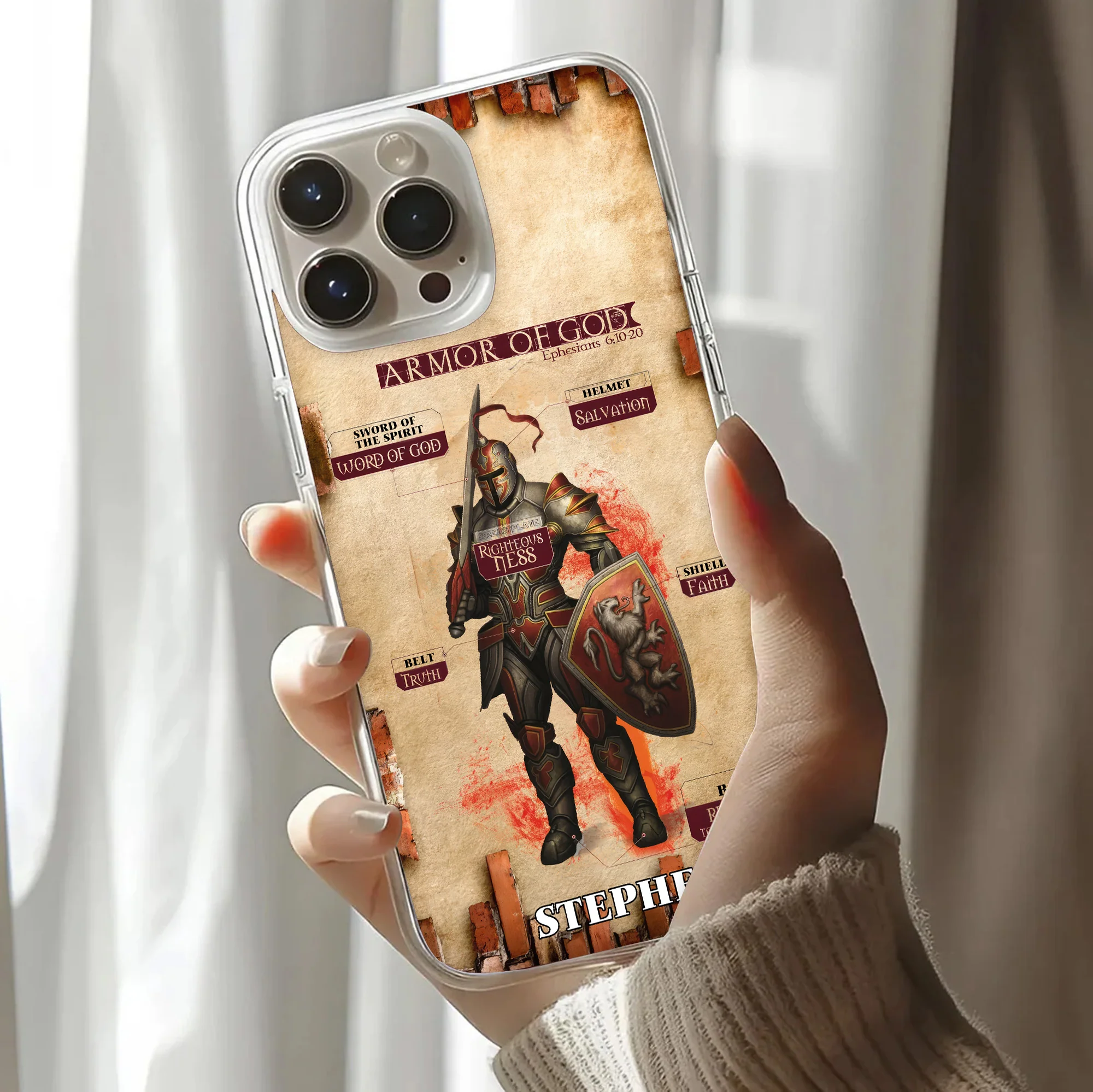 Armor Of God - Personalized Phone Case TD118 - Image 3