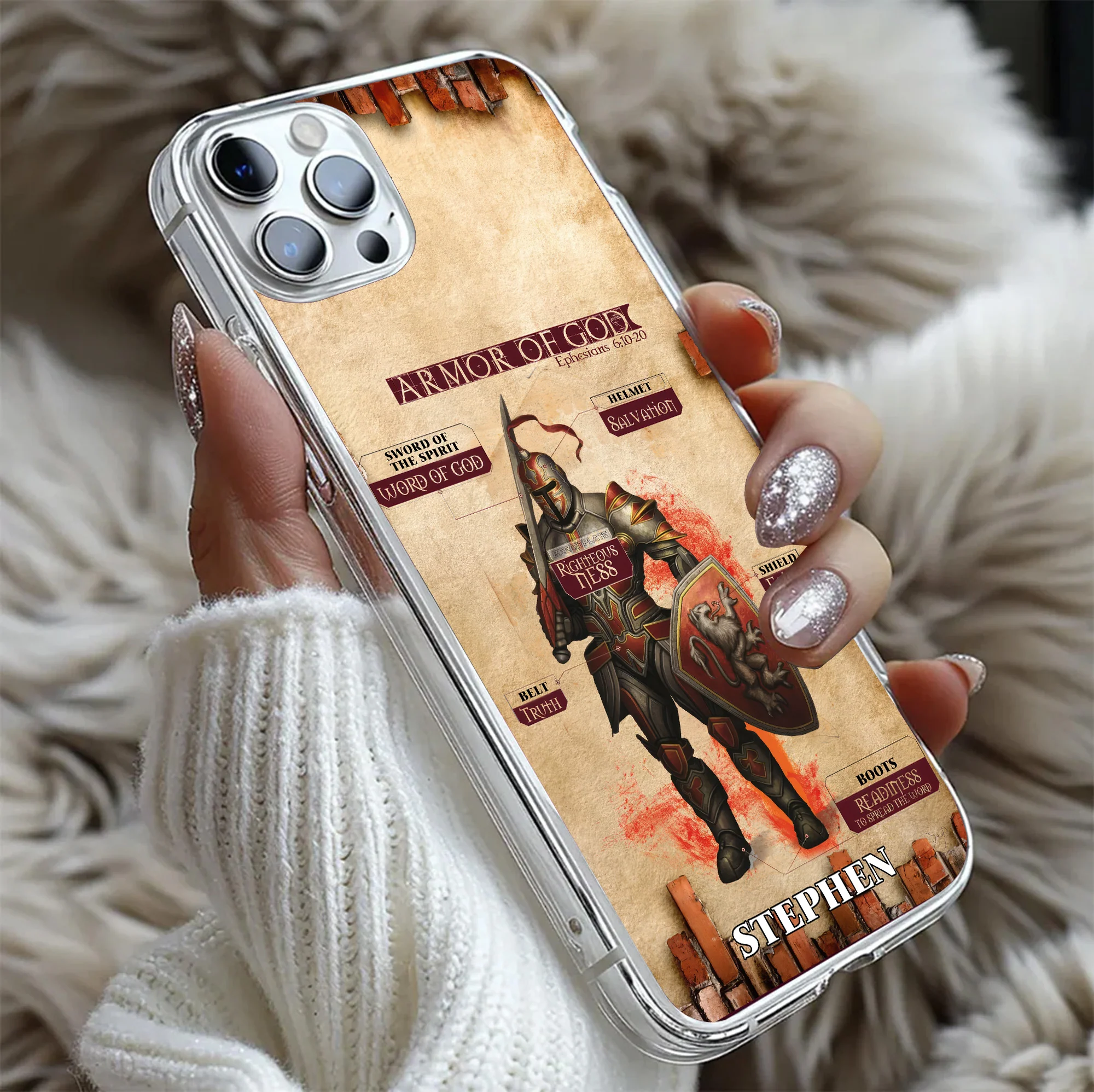 Armor Of God - Personalized Phone Case TD118 - Image 5