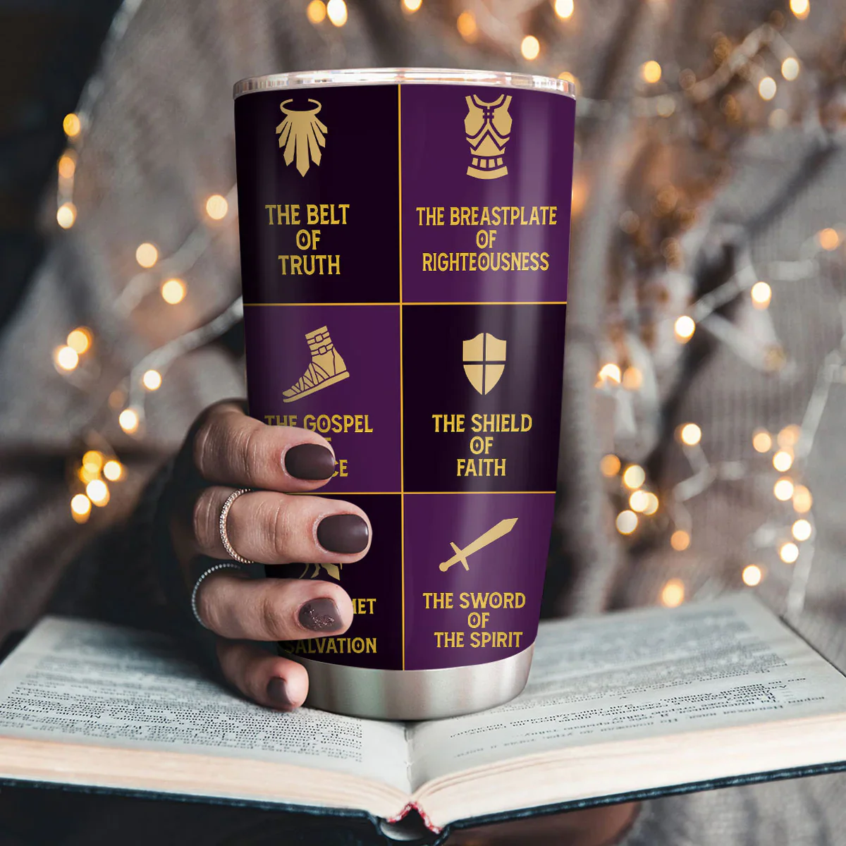 Armor Of God- Personalized Stainless Steel Tumbler - Image 3