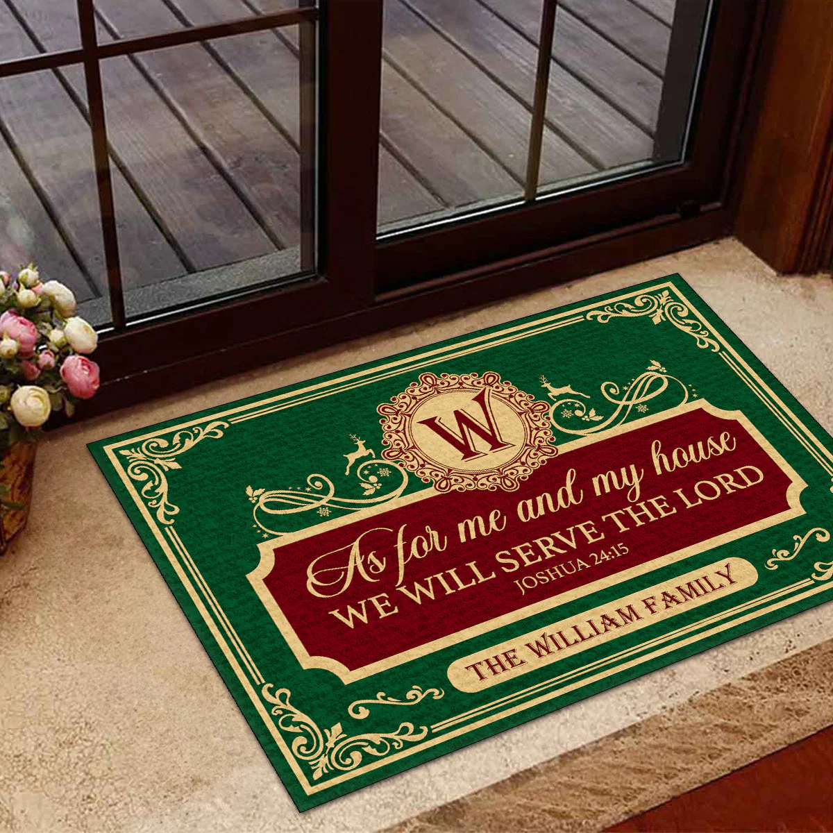 As For Me And My House We Will Serve The Lord - Personalized Doormat - Gift For Family HL128 - Image 5