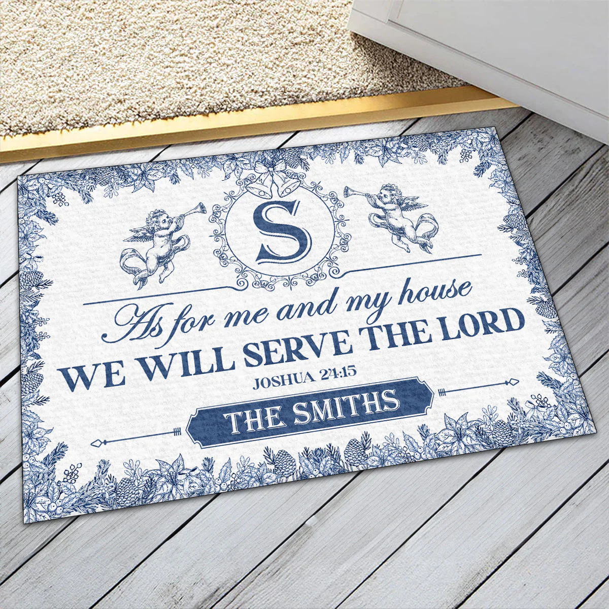 As For Me And My House We Will Serve The Lord - Personalized Doormat - Gift For Family TD118 - Image 6