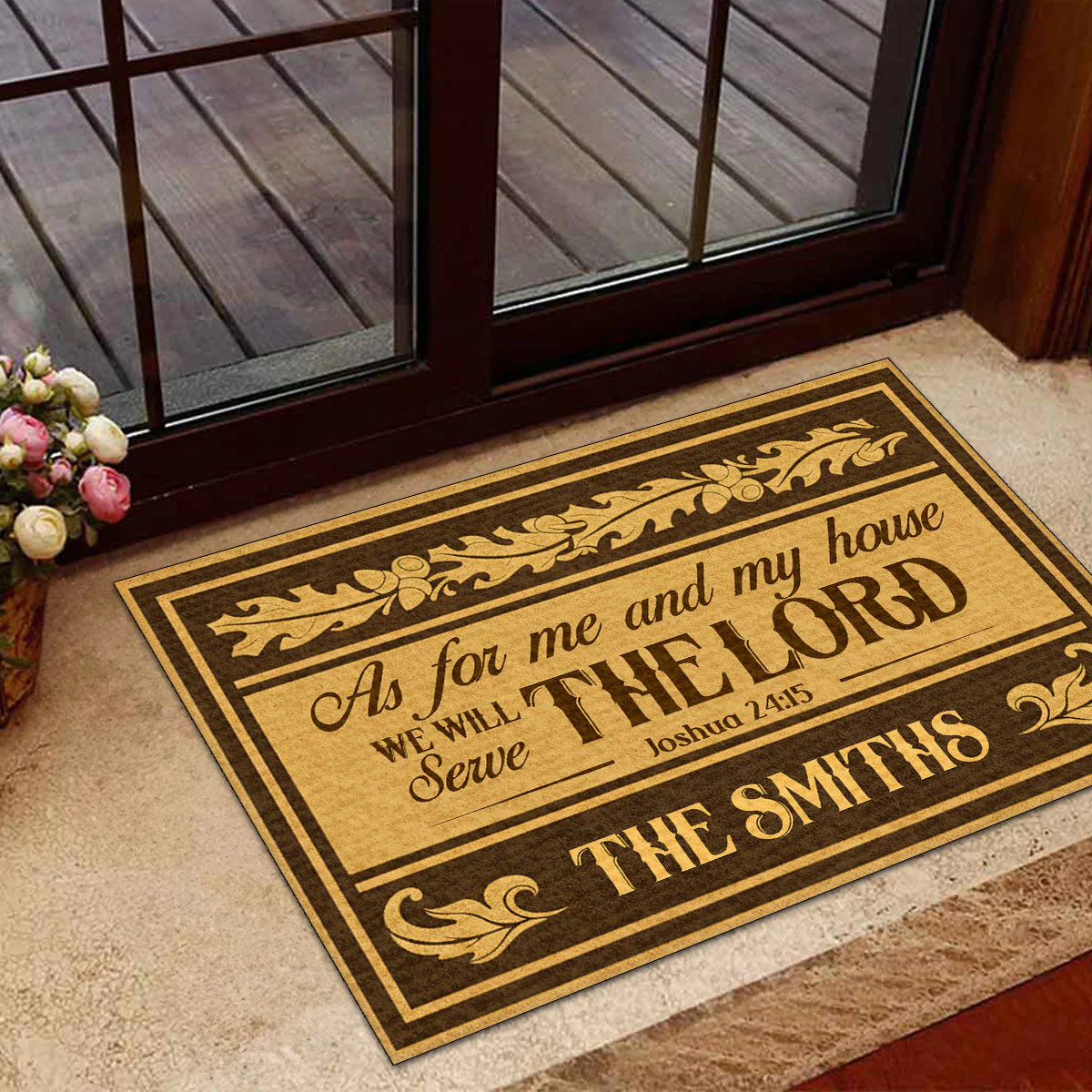 As For Me And My House We Will Serve The Lord - Personalized Doormat HL128 - Image 5