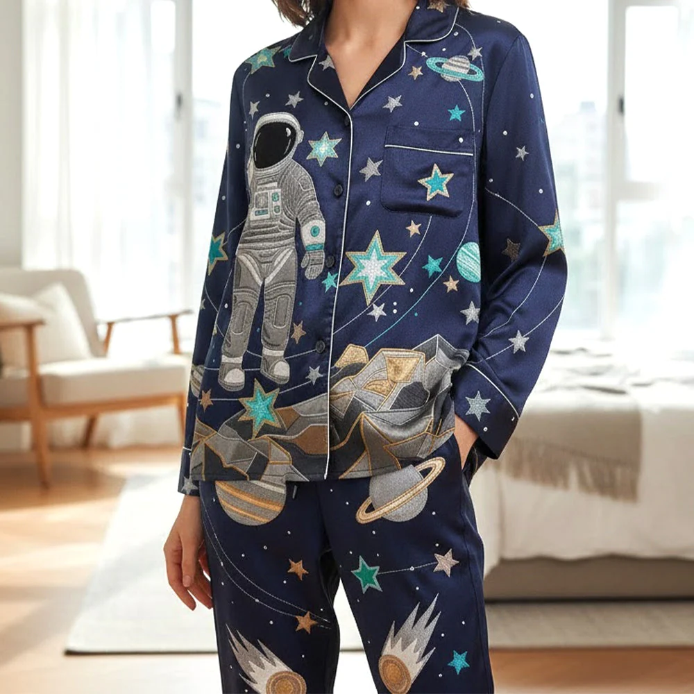 Astronaut Space Explorer - Personalized Pajamas Set - Gift For Him, Her NL122 - Image 2