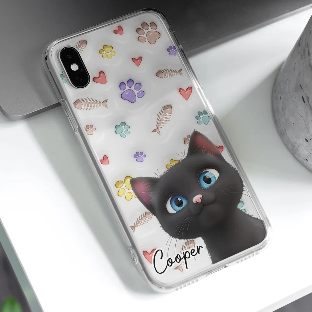 Baby Lovely Cat - Personalized Phone Case - Gift for Pet Owners, Cat Lovers | CLP15 HH01 - Image 2