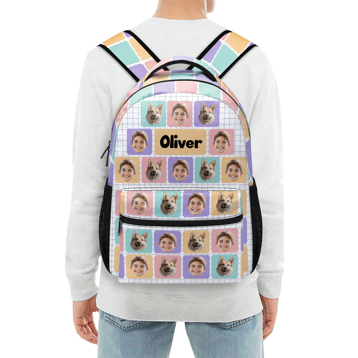 Back To School Custom Photo - Personalized Backpack - Gift For Kids TD118 - Image 4