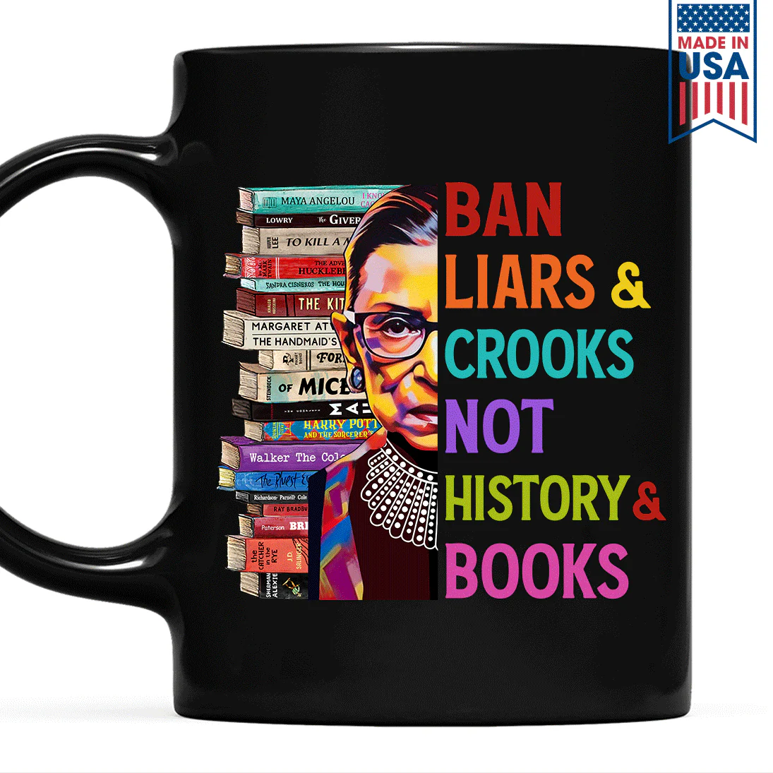 Ban Liars And Crooks Not History And Books Book Lovers Gift Mug - Image 2