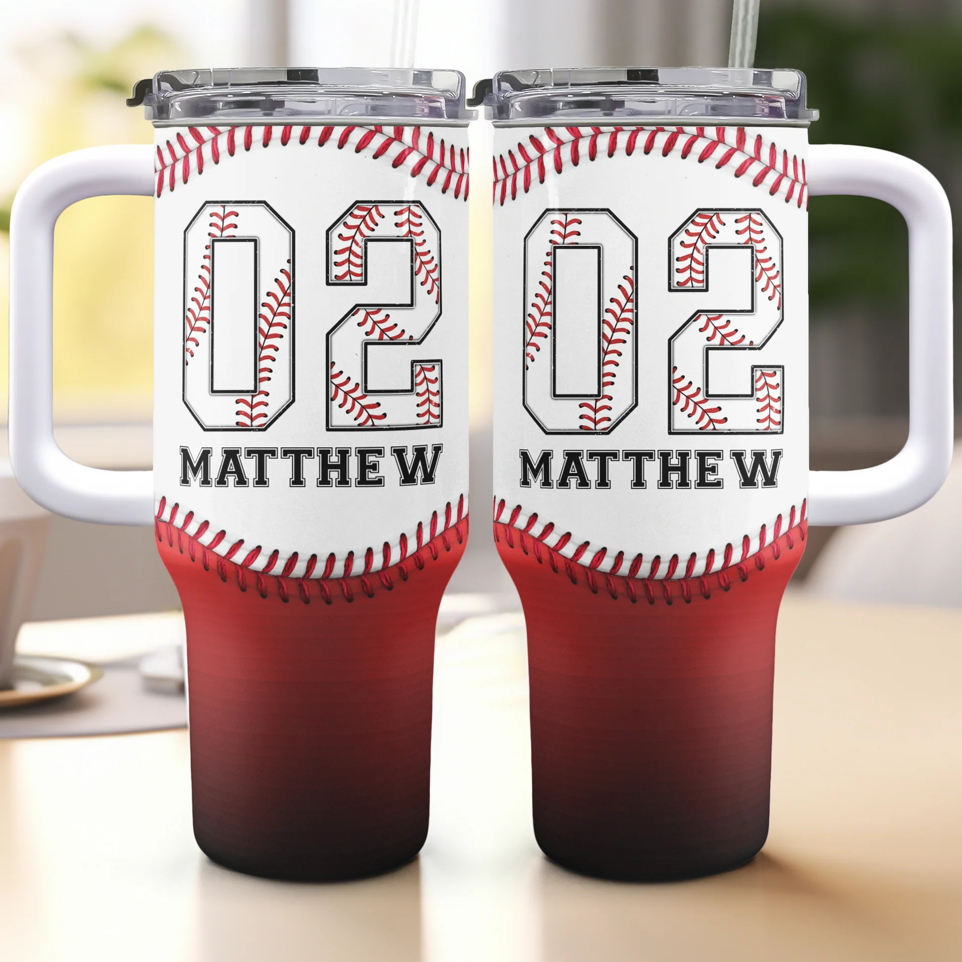 Baseball Gradient - Personalized Stainless Steel Tumbler - Gift For Baseball Lovers, Baseball Team, Family Members NA94