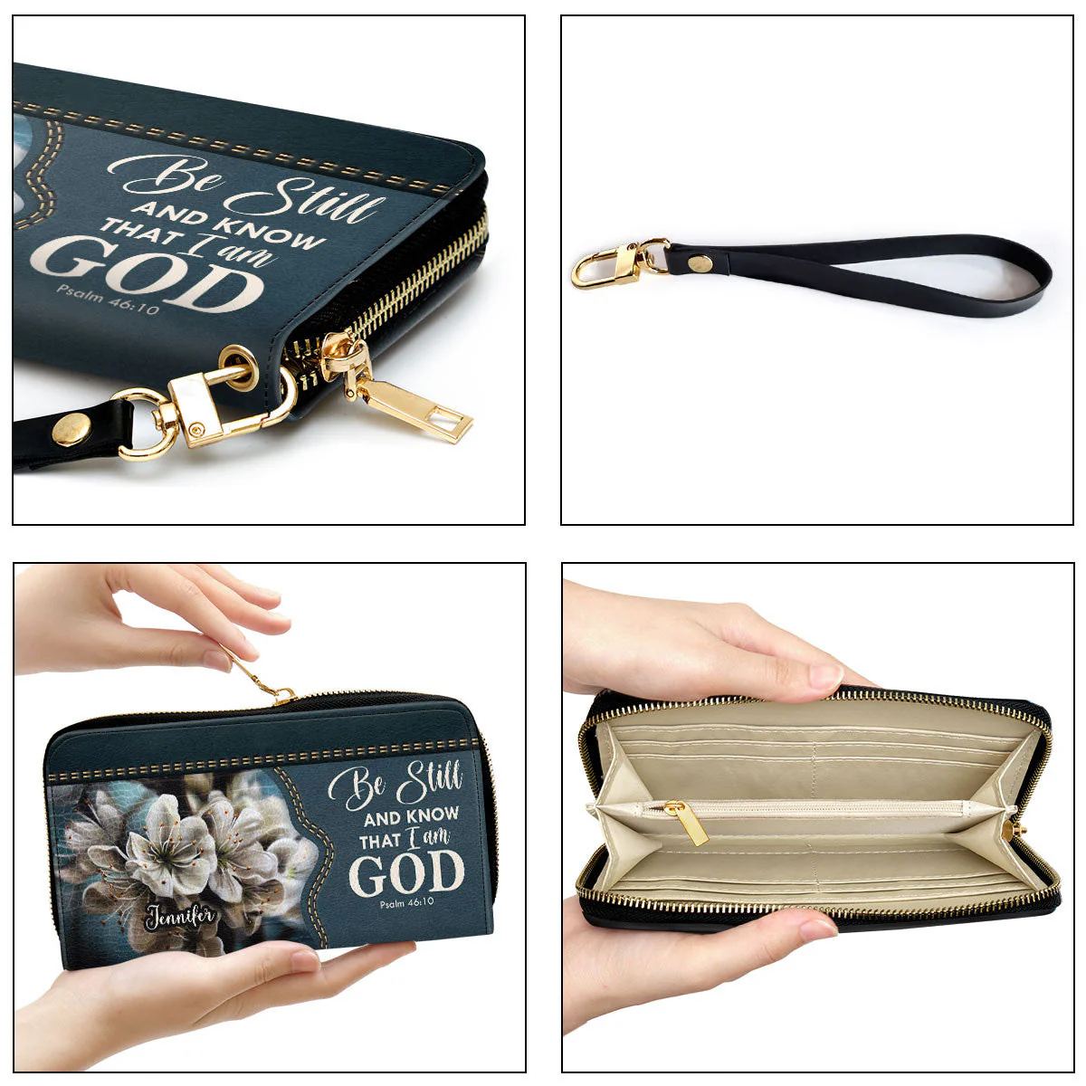 Be Still And Know That I Am God - Personalized Leather Long Wallets - AT4081344 - Image 7