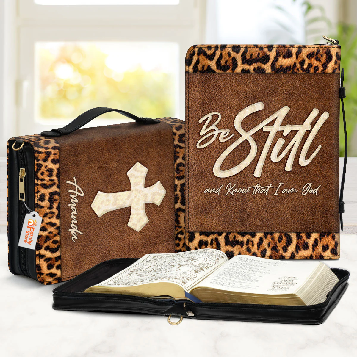 Be Still And Know That I Am God Psalm 4610 - Awesome Personalized Bible Covers - AT4082411 - Image 2