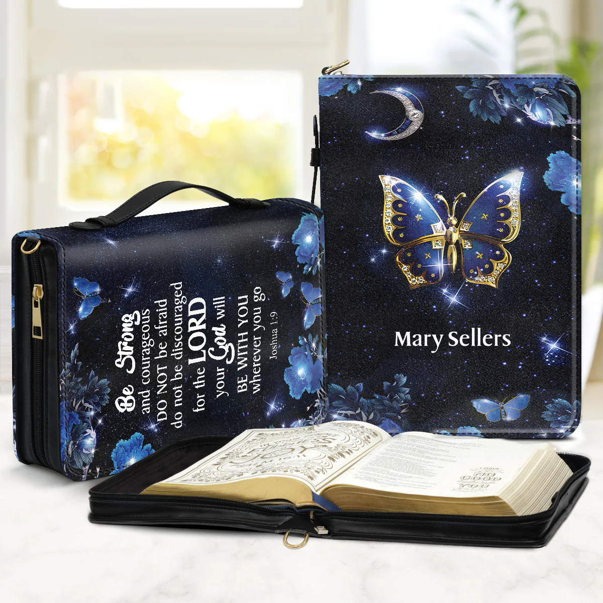 Be Strong And Courageous - Thoughtful Gift For Christians - Personalized Bible Covers - AT4080715 - Image 2
