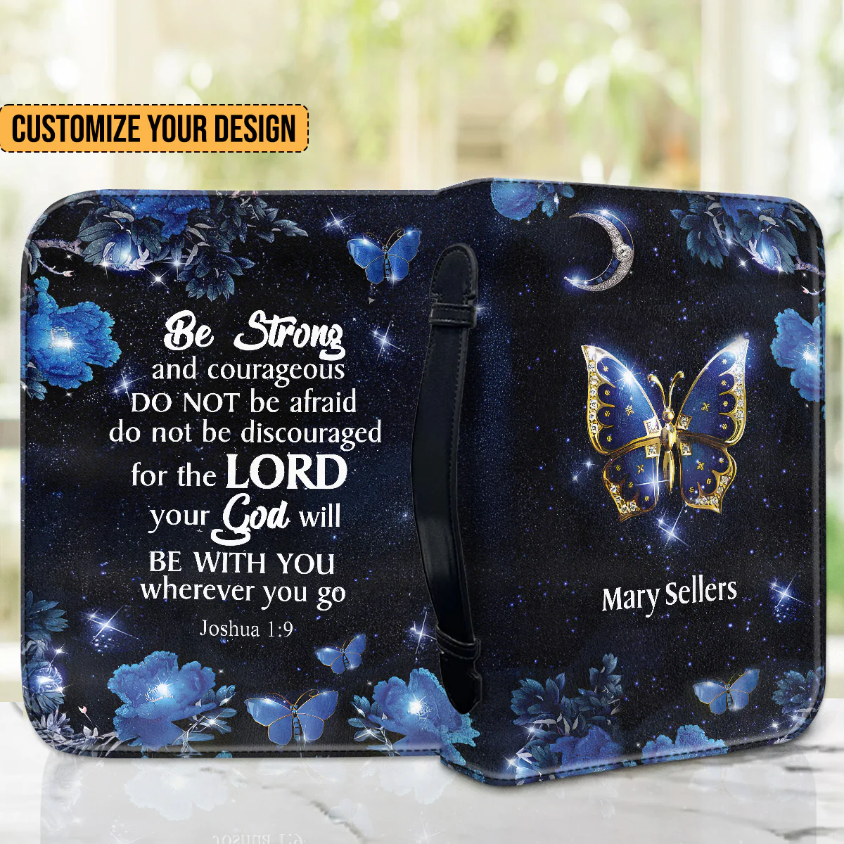 Be Strong And Courageous - Thoughtful Gift For Christians - Personalized Bible Covers - AT4080715 - Image 3
