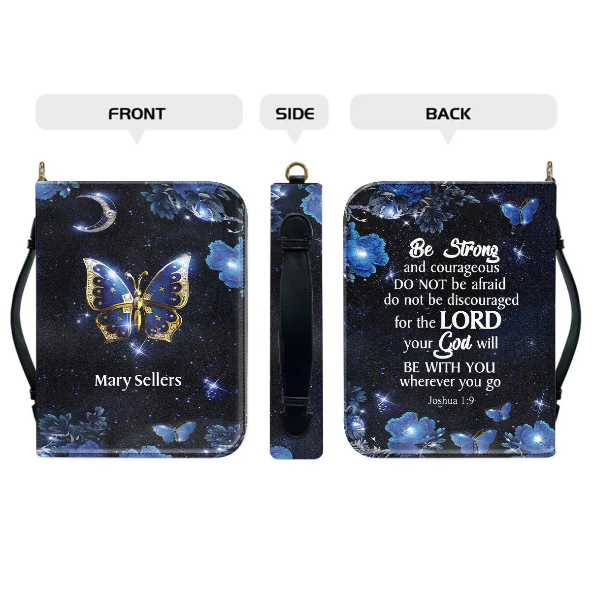 Be Strong And Courageous - Thoughtful Gift For Christians - Personalized Bible Covers - AT4080715 - Image 4
