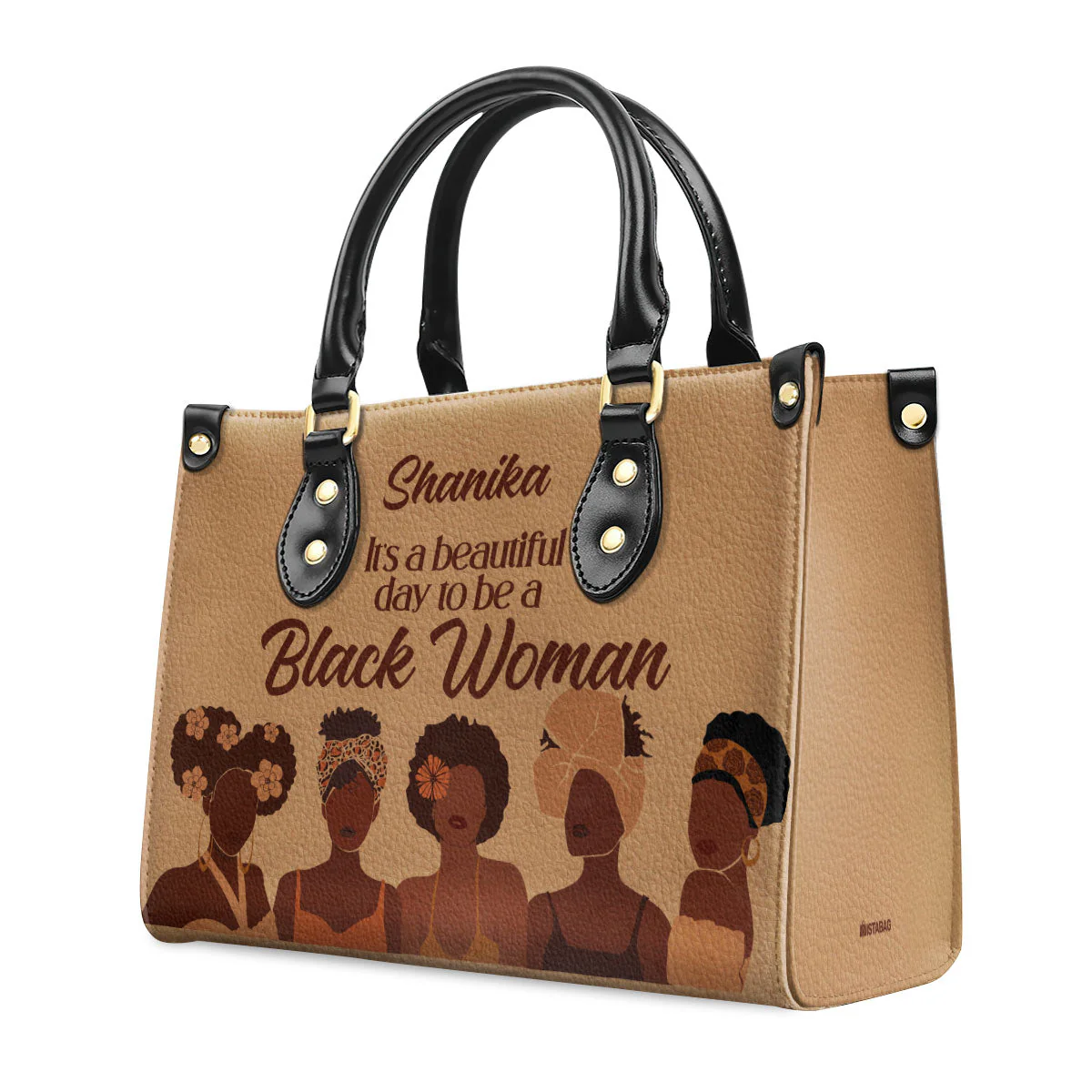 Beautiful Day To Be A Black Woman - Personalized Leather Handbag - Empowerment Gift For Her HD95 - Image 7