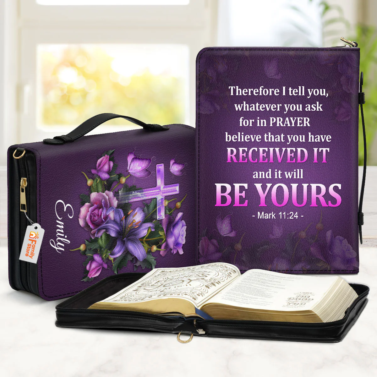 Believe That You Have Received It - Unique Personalized Bible Covers - AT4081407 - Image 2