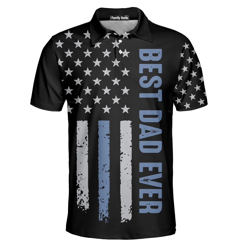 Best Dad Ever - Personalized 3D Polo - Gift for Dad, Grandpa, Husband | CL02 NH96 - Image 8