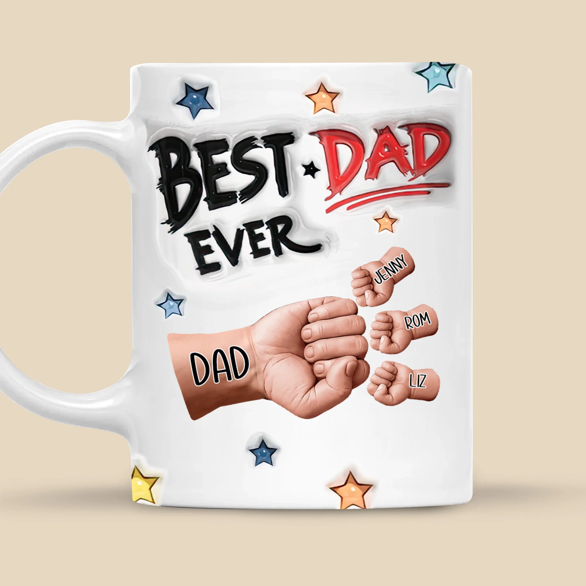 Best Dad Ever - Personalized Mug - Gift for Dad, Grandpa Father's Day | GR27 DUC4 - Image 5