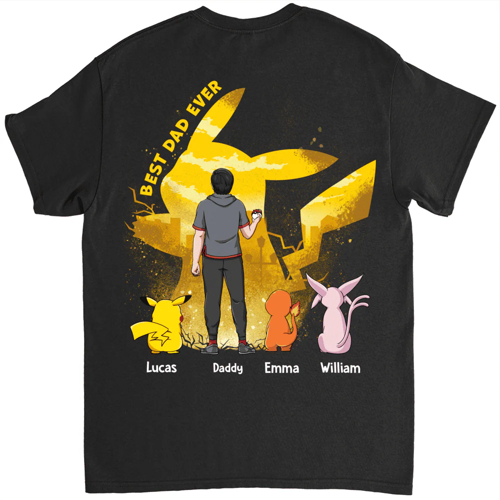 Best Dad Ever - Personalized T-Shirt - Gift For Dad, Father's Day | HH01 - Image 6