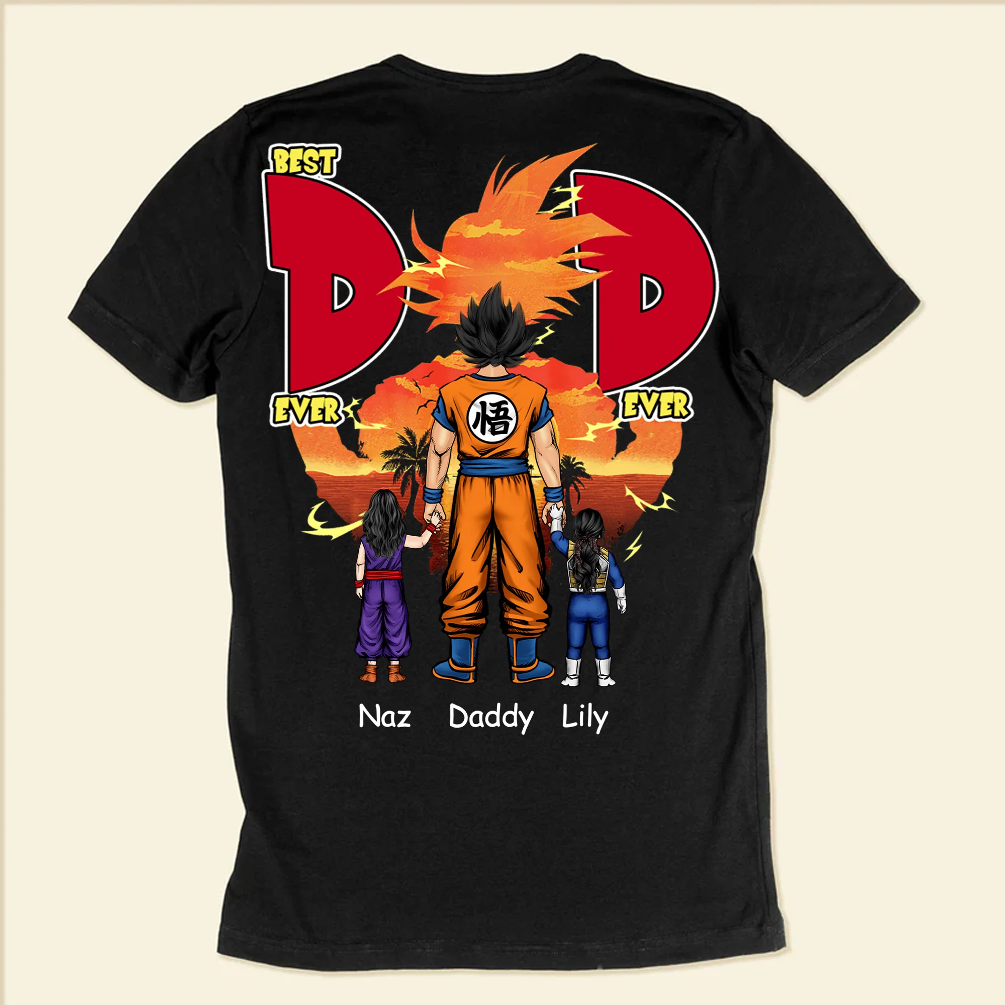 DrBa Best Dad Ever Two Side - Gift For Dad - Personalized Tshirt CL03 - Image 6