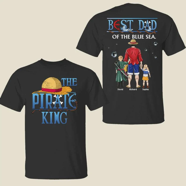 Best Dad Of The Blue Sea - Personalized Shirt 2 Side - Gift For Dad | CL11 - Image 2