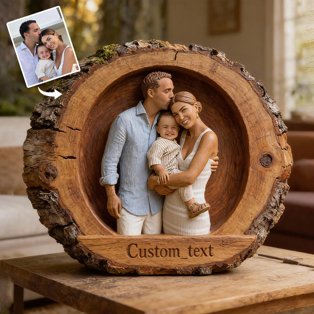 Best Family Ever Custom Photo- Personalized Family Custom Shaped Acrylic Plaque VD01