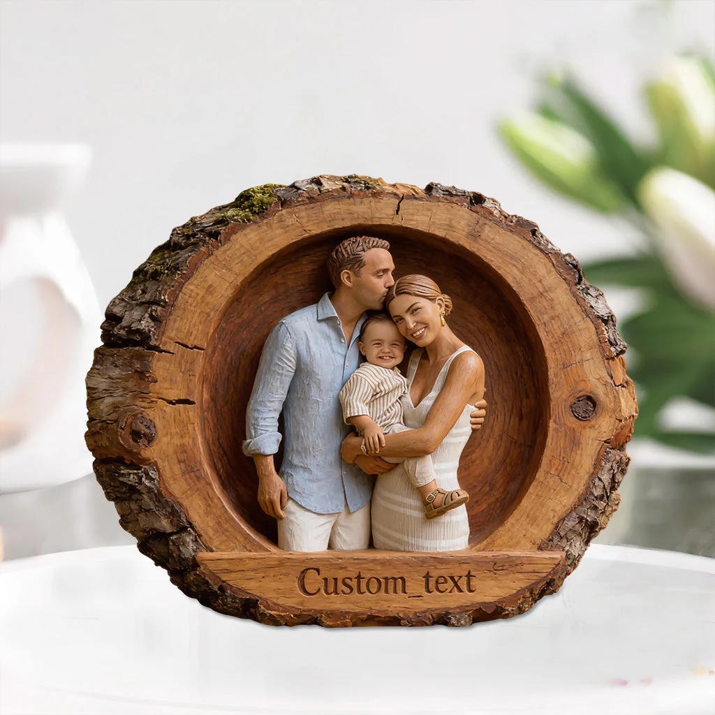 Best Family Ever Custom Photo- Personalized Family Custom Shaped Acrylic Plaque VD01 - Image 3