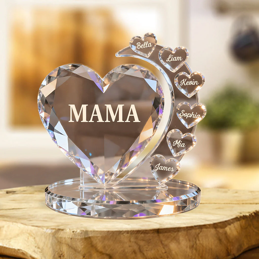 Best Mom Ever - Personalized Mother Custom Shaped Acrylic Plaque - Gift For Mom