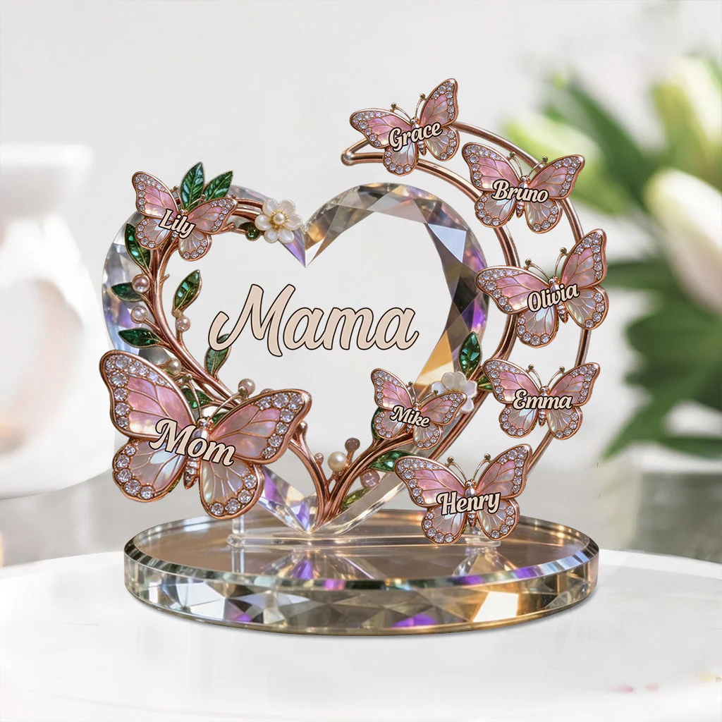 Best Mom Nana Mother Ever - Personalized Mother Custom Shaped Acrylic Plaque - Gift For Mom - Image 2