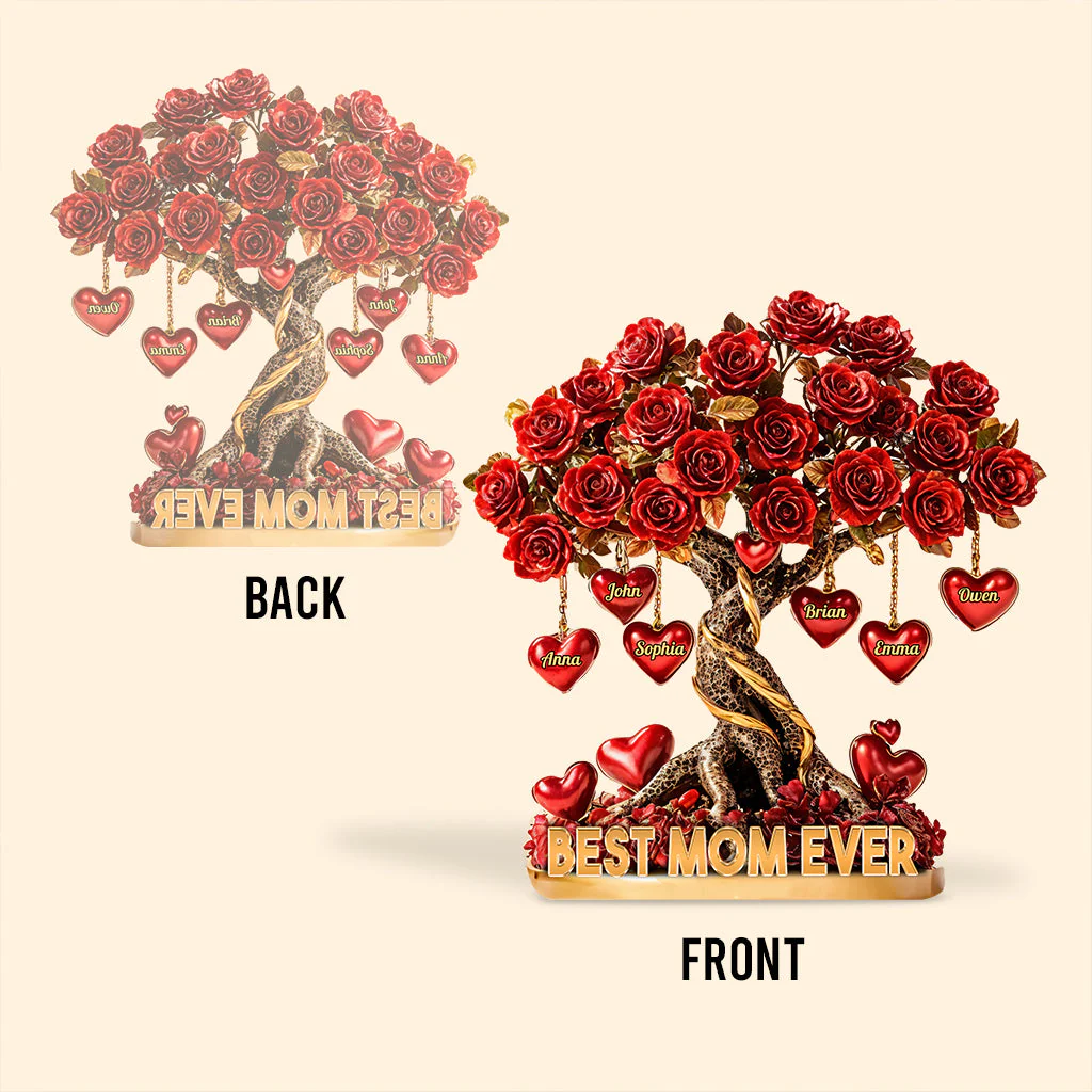Best Mother Ever - Personalized Shaped Acrylic Plaque - Gift For Mom, Grandma HN02 - Image 4