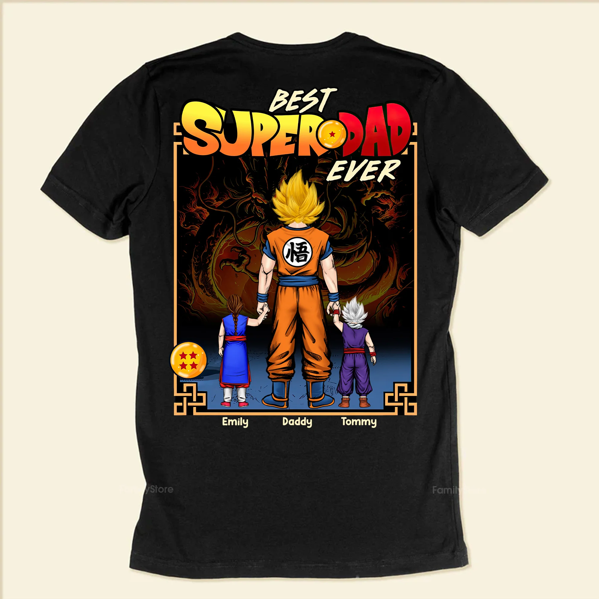 Best Super Dad Ever - Personalized Shirt - Gift for Dad - Image 5