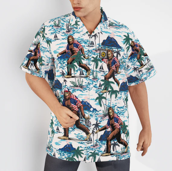Bigfoot Tropical Aloha Hawaiian Shirts - Image 3