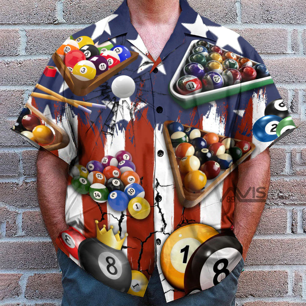 Billiard Independence Day - Hawaiian Shirt - Image 4