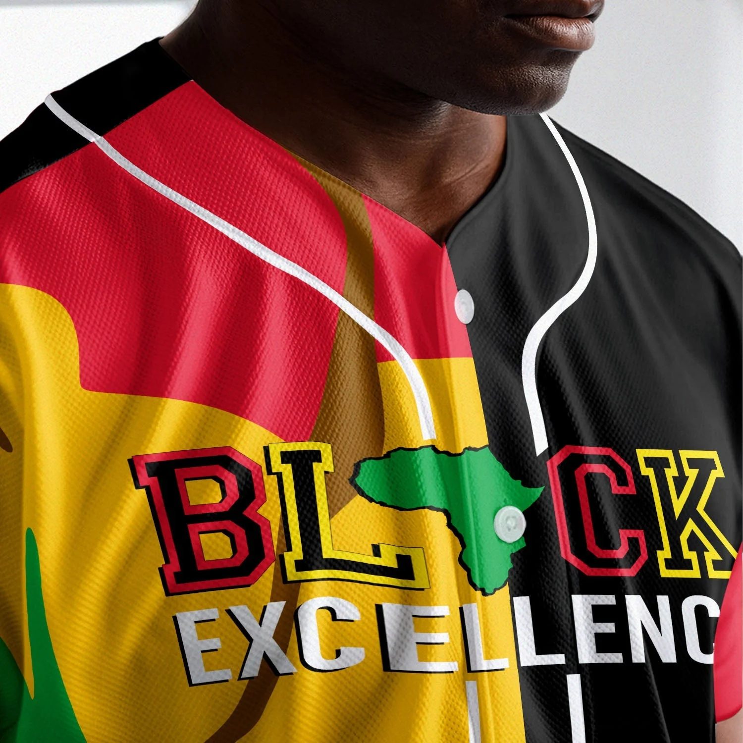 Black Culture - African American Baseball Jersey - Gift for Black Dad, Grandpa, Husband - Image 4