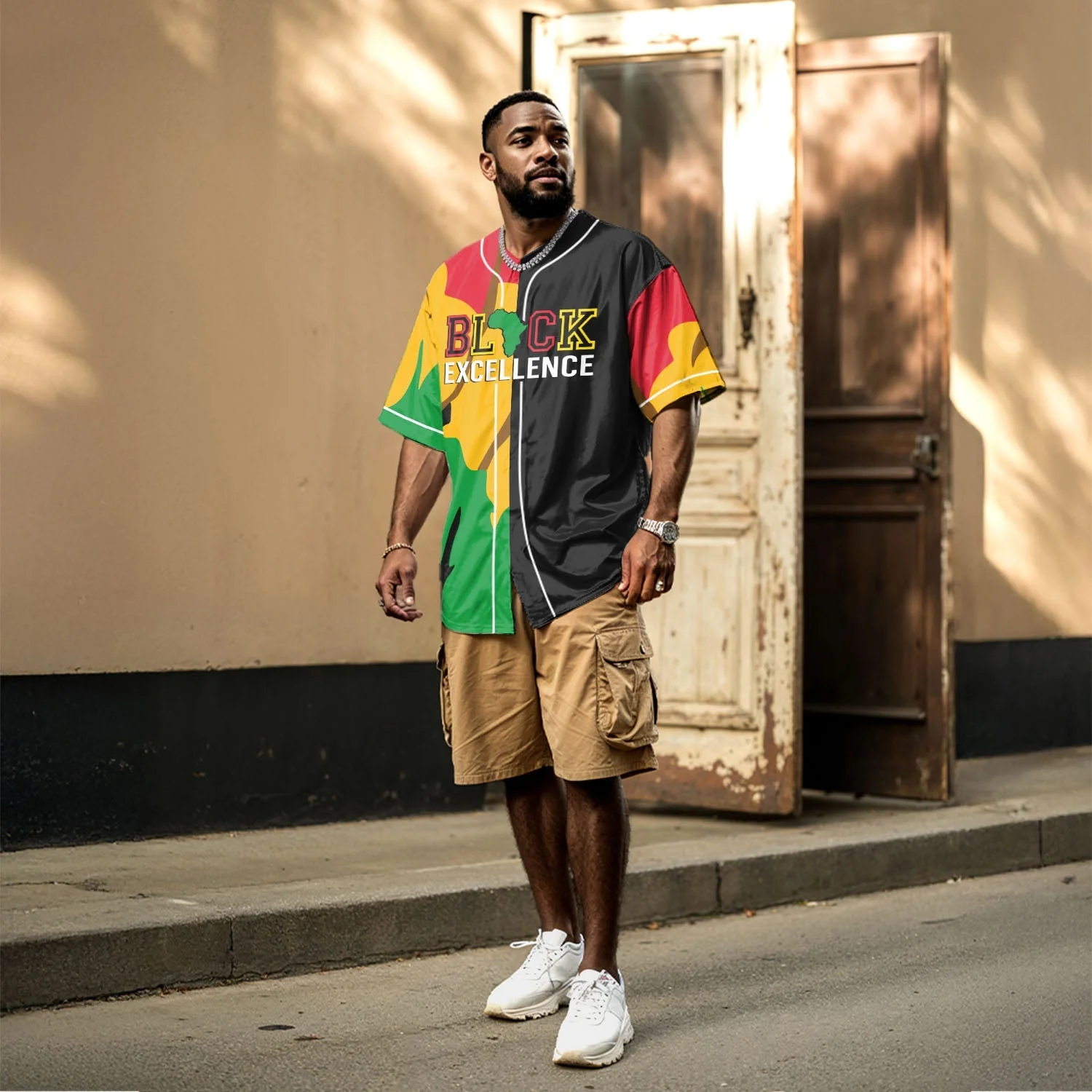 Black Culture - African American Baseball Jersey - Gift for Black Dad, Grandpa, Husband - Image 8