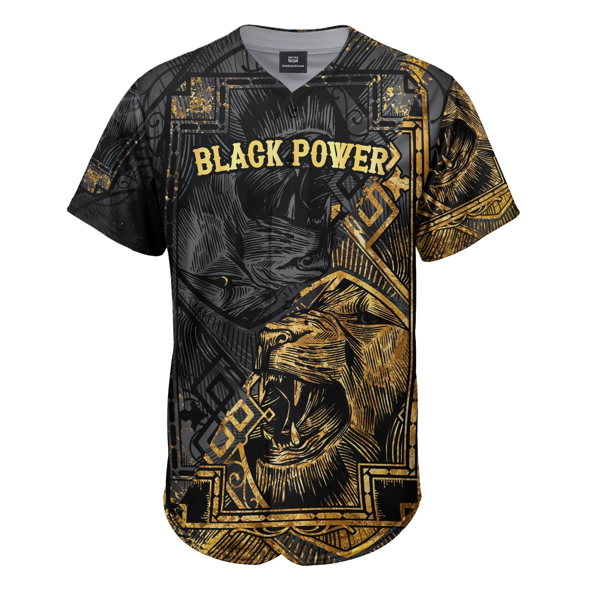Black Power - African American Baseball Jersey - Gift for Black Dad, Grandpa, Husband - Image 3