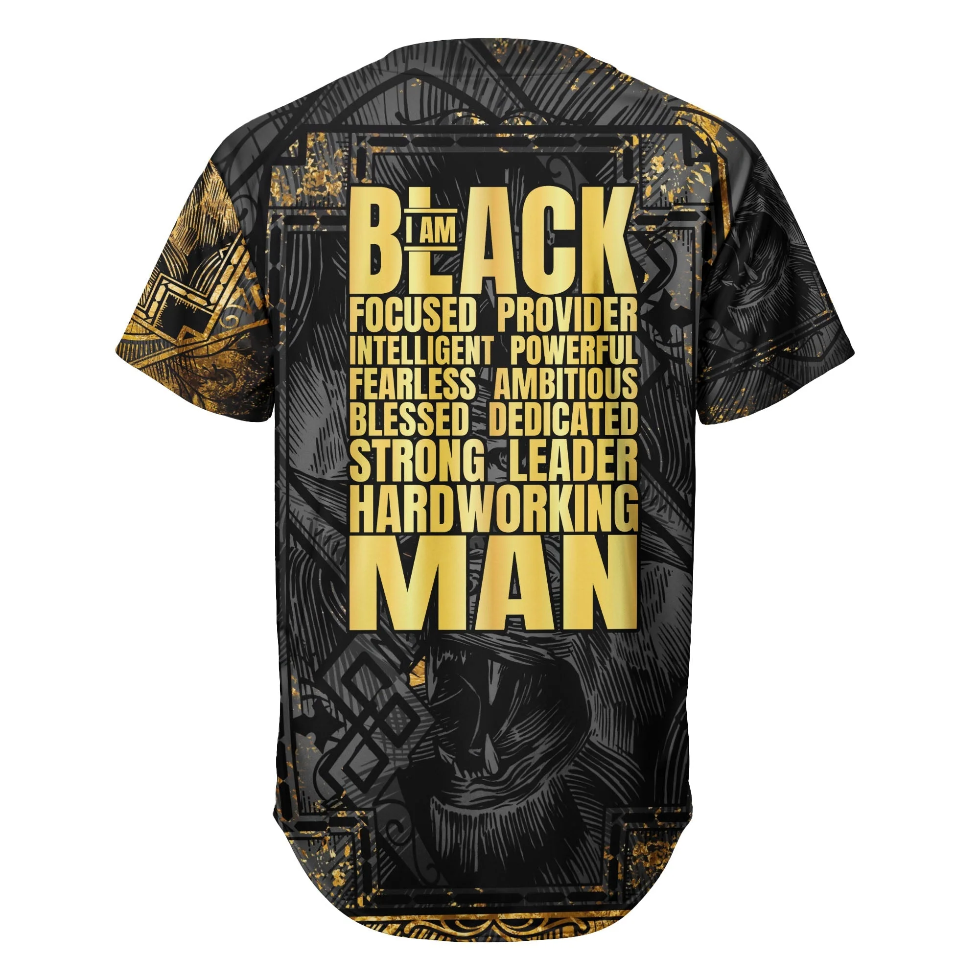 Black Power - African American Baseball Jersey - Gift for Black Dad, Grandpa, Husband - Image 4