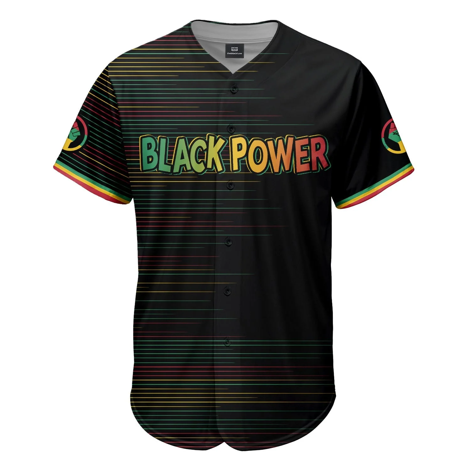 Black Power Won - African American Baseball Jersey - Gift for Black Dad, Grandpa, Husband - Image 3
